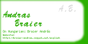 andras braier business card